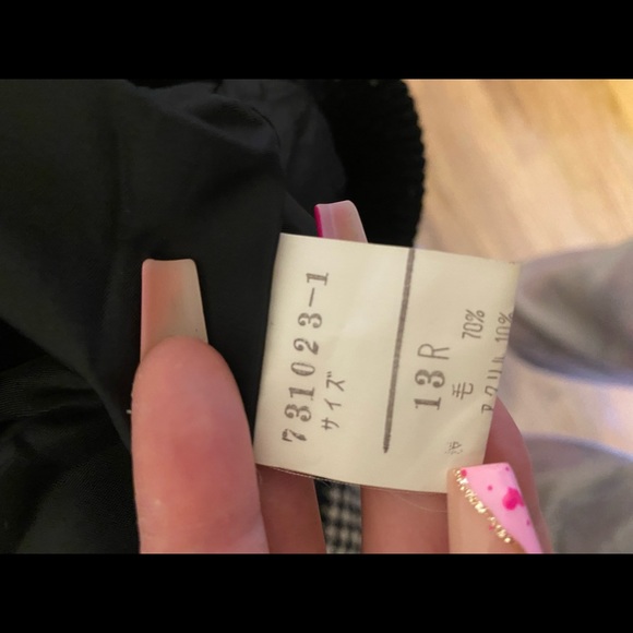 Vintage Houndstooth Bomber Jacket - Picture 3 of 5